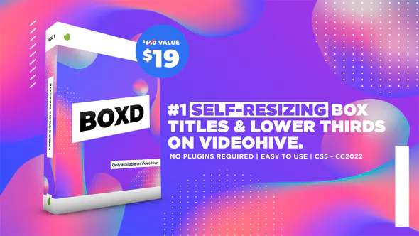 Boxd Self Re-Sizing Box Titles & Lower Thirds on Videohive