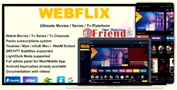 WebFlix – Movies – TV Series – Live TV Channels